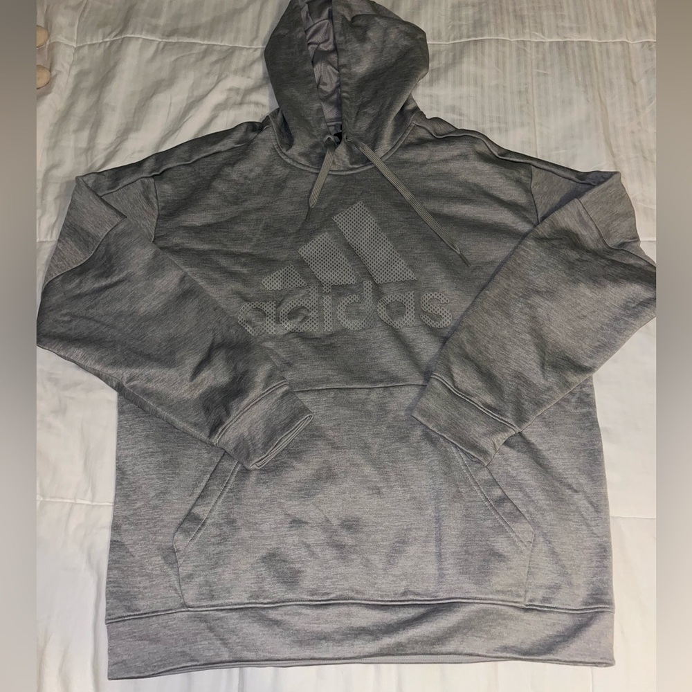 Grey adidas hoodie XL